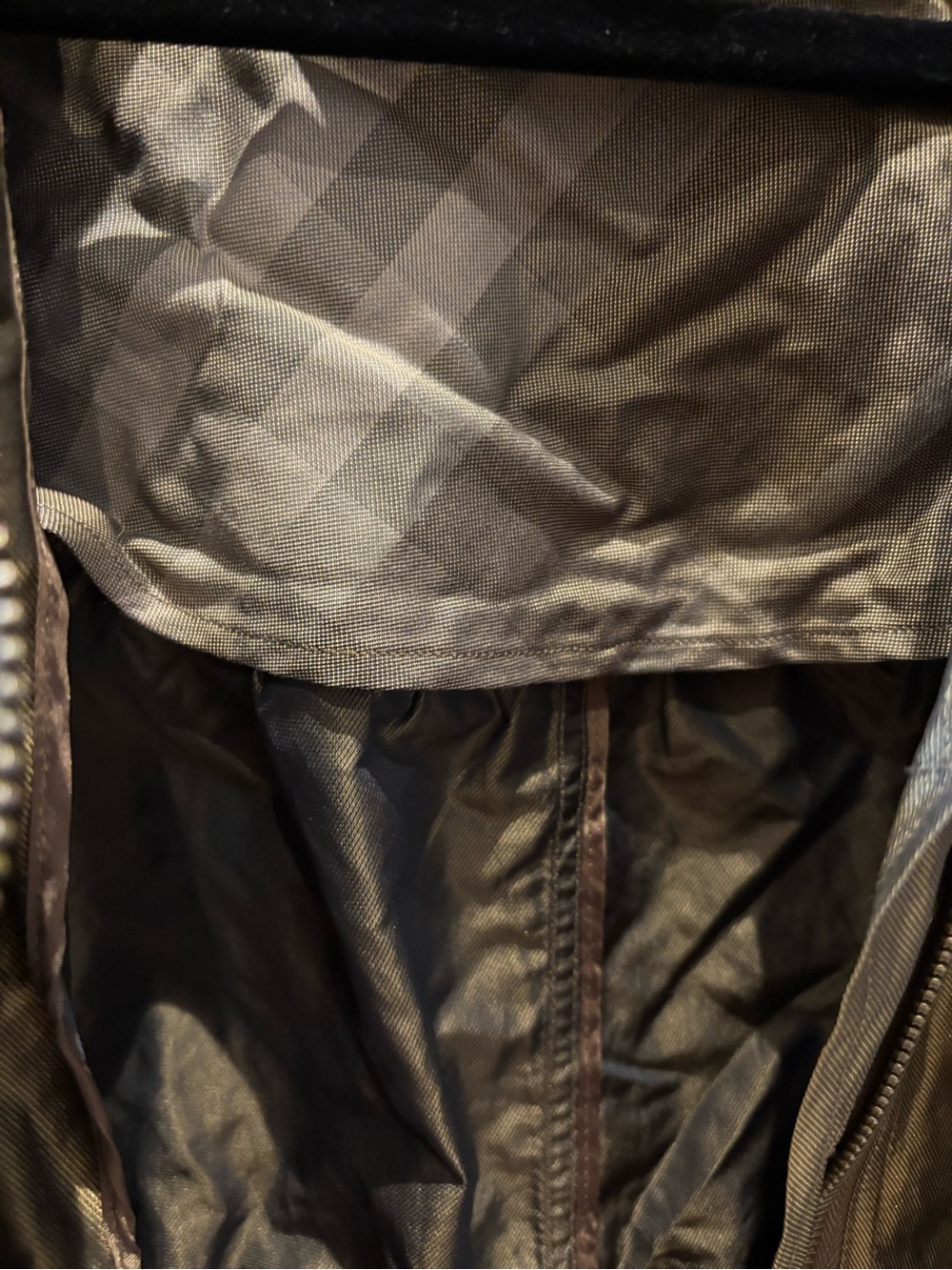 Burberry Brit Women's Olive Green / gold sheen Lightweight utility jacket - Picture 10 of 16